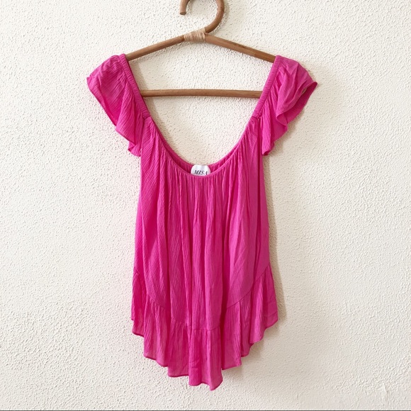 MISA Los Angeles Anais Off-the-Shoulder Blouse XS - Picture 2 of 4